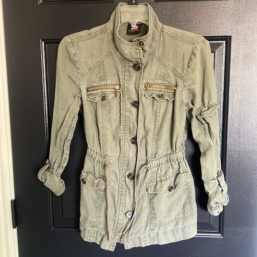 Sage green lightweight shacket  S/M